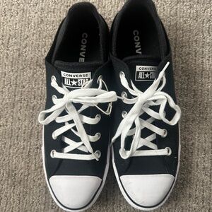 Women’s converse black shoes size 9.5